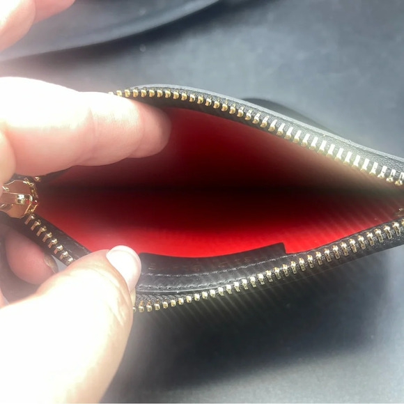 Teddy Blake Elisa Bucket Bag and Wallet Black and Red Lining - Picture 3 of 9